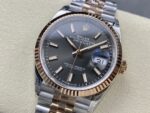 VS Factory Rolex Datejust 36mm Two-Tone Rose Gold Sunburst Slate Dial Jubilee Bracelet (126231) 1:1 Super Clone – DD3235 Movement – Bild 5