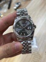 VS Factory Rolex Datejust 41mm Sunburst Slate Dial Fluted Bezel Jubilee Bracelet (126334) 1:1 Super Clone – DD3235 Movement – Bild 2