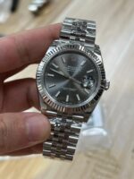 VS Factory Rolex Datejust 41mm Sunburst Slate Dial Fluted Bezel Jubilee Bracelet (126334) 1:1 Super Clone – DD3235 Movement – Bild 3