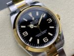 VS Factory Rolex Explorer 36mm Two-Tone Yellow Gold Black “3-6-9” Dial Smooth Bezel Oyster Bracelet (124273) 1:1 Super Clone – DD3230 Movement – Bild 4