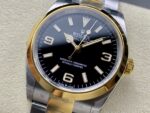 VS Factory Rolex Explorer 36mm Two-Tone Yellow Gold Black “3-6-9” Dial Smooth Bezel Oyster Bracelet (124273) 1:1 Super Clone – DD3230 Movement – Bild 3