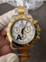 VS Factory Rolex Cosmograph Daytona Two-Tone Yellow Gold White Dial (126503) 1:1 Super Clone – DD4131 Movement