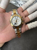VS Factory Rolex Cosmograph Daytona Two-Tone Yellow Gold White Dial (126503) 1:1 Super Clone – DD4131 Movement – Bild 8