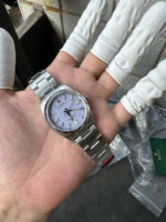 VS Factory Rolex Oyster Perpetual 36mm Lavender / Lilac Dial Smooth Bezel Oyster Bracelet (126000 Custom) 1:1 Super Clone – DD3230 Movement – Bild 6