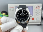 VS Factory Rolex Explorer 39mm Black “3-6-9” Dial Smooth Bezel Oysterflex Strap (214270 Custom) 1:1 Super Clone – DD3230 Movement – Bild 2