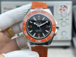 VS Factory Omega Seamaster Planet Ocean 600M 43.5mm Black Dial Orange Ceramic Bezel Orange Rubber Strap (215.32.44.21.01.001) 1:1 Super Clone – DD8900 Movement – Bild 2