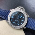 VS Factory Panerai Submersible 47mm Matte Titanium / Electric Blue Accents 1:1 Super Clone – DDP.9010 Movement – Bild 5