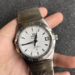VS Factory Omega Constellation Co-Axial 38mm Silver Textured Dial (123.10.38.21.02.001) 1:1 Super Clone – DD8500 Movement – Bild 7