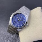 VS Factory Omega Constellation Co-Axial 38mm Blue Textured Dial (123.10.38.21.03.001) 1:1 Super Clone -DD8500 Movement – Bild 7