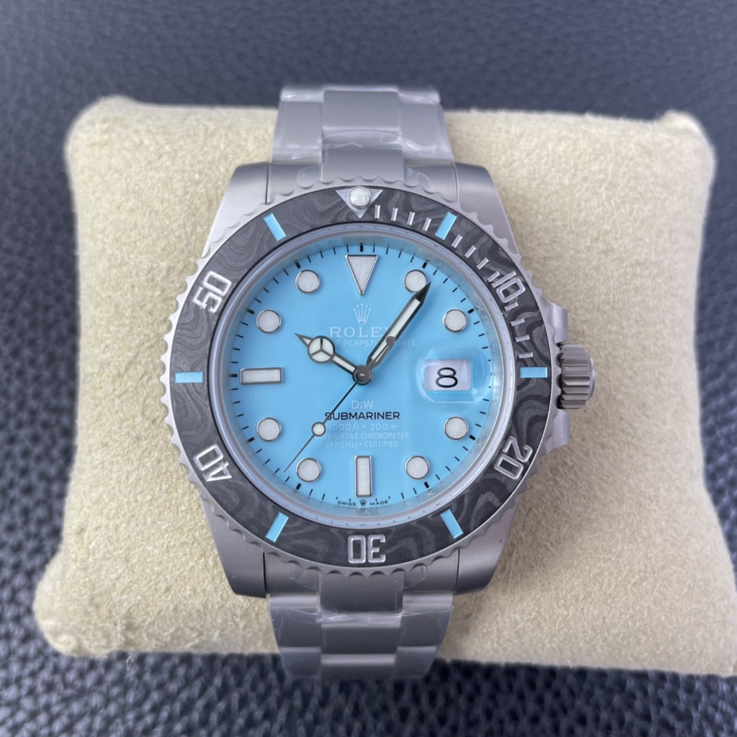 i1676215411_1674_0.jpg VS Factory Rolex Submariner Date “DiW Tiffany Blue” Carbon Bezel & Matte Case 1:1 Super Clone – DD3135 Movement – Bild 1
