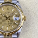 VS Factory Rolex Datejust 36mm Two-Tone Yellow Gold Fluted Motif Dial Jubilee Bracelet(126233) 1:1 Super Clone – DD3235 Movement – Bild 6