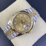 VS Factory Rolex Datejust 36mm Two-Tone Yellow Gold Fluted Motif Dial Jubilee Bracelet(126233) 1:1 Super Clone – DD3235 Movement – Bild 4