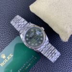 VS Factory Rolex Datejust 36mm Olive Green Palm Motif Diamond Dial Jubilee Bracelet (126234) 1:1 Super Clone – DD3235 Movement – Bild 4