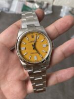 VS Factory Rolex Oyster Perpetual 41mm Yellow Dial(124300) 1:1 Super Clone – DD3230 Movement – Bild 4