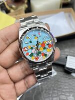 VS Factory Rolex Oyster Perpetual 36mm “Celebration Bubble” Motif Dial Smooth Bezel Oyster Bracelet (126000) 1:1 Super Clone – DD3230 Movement – Bild 7