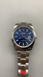 VS Factory Rolex Datejust 41mm Blue Sunburst Dial Smooth Bezel Oyster Bracelet (126300) 1:1 Super Clone – DD3235 Movement – Bild 2