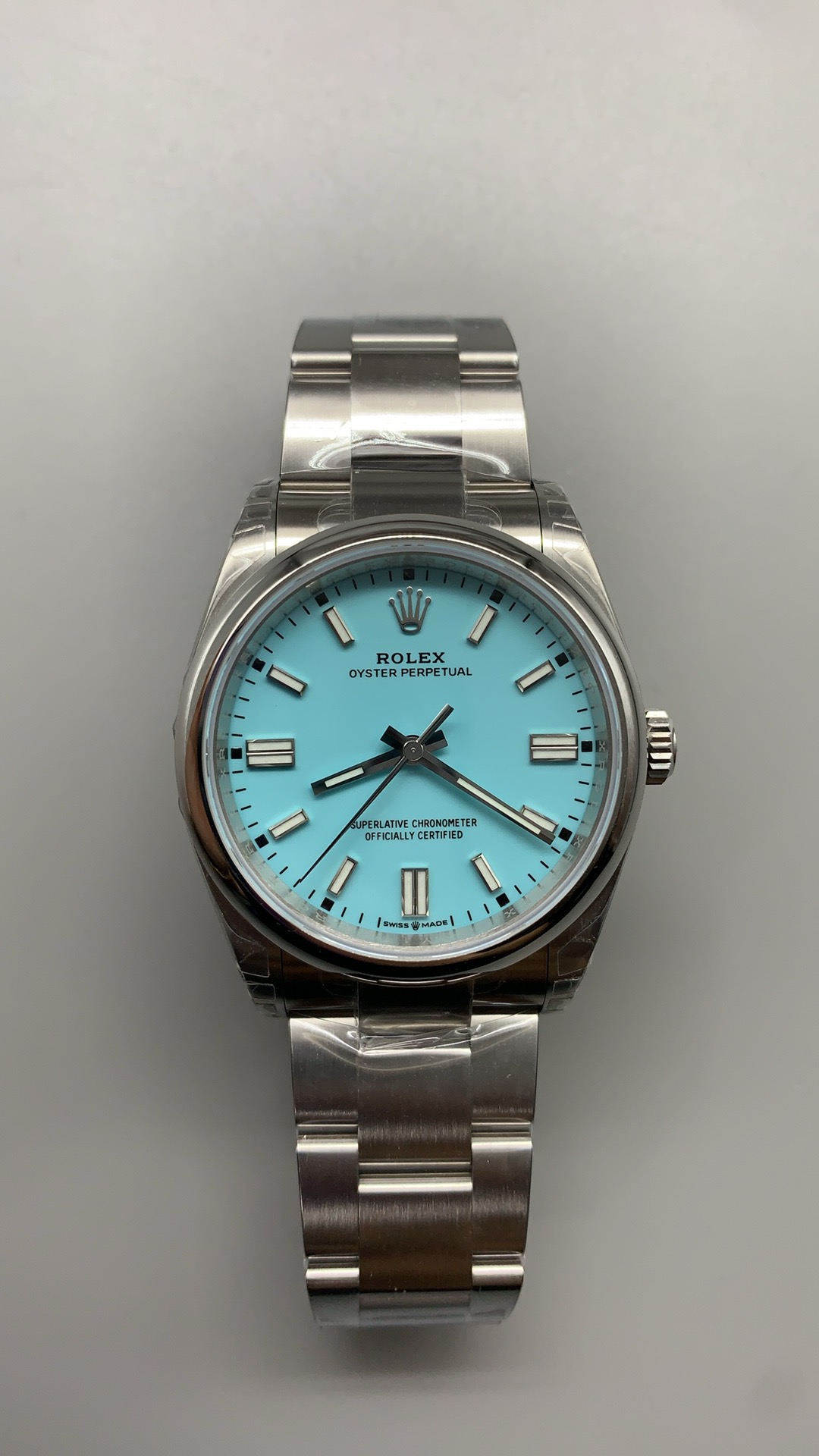 i1745147724232_4348_0_0-1.jpg VS Factory Rolex Oyster Perpetual 36mm Turquoise “Tiffany” Blue Dial Smooth Bezel Oyster Bracelet (126000) 1:1 Super Clone – DD3230 Movement – Bild 1