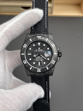VS Factory Rolex Submariner Date “DiW Carbon Stealth” Forged Carbon Fiber (Custom Edition) 1:1 Super Clone – DD3135 Movement