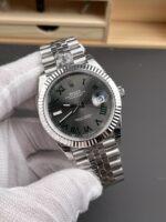 VS Factory Rolex Datejust 41mm Slate “Wimbledon” Dial Fluted Bezel Jubilee Bracelet (126334) 1:1 Super Clone – DD3235 Movement – Bild 4