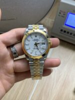 VS Factory Rolex Datejust 41mm Two-Tone Yellow Gold White Dial Smooth Bezel Jubilee Bracelet (126303) 1:1 Super Clone – DD3235 Movement – Bild 2