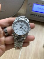 VS Factory Rolex Datejust 41mm Pure White Dial Smooth Bezel Jubilee Bracelet (126300) 1:1 Super Clone – DD3235 Movement – Bild 4