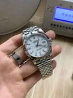 VS Factory Rolex Datejust 41mm Pure White Dial Smooth Bezel Jubilee Bracelet (126300) 1:1 Super Clone – DD3235 Movement – Bild 5