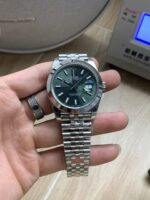 VS Factory Rolex Datejust 41mm Mint Green Sunburst Dial Smooth Bezel Jubilee Bracelet (126300) 1:1 Super Clone – DD3235 Movement – Bild 2