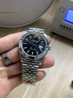 VS Factory Rolex Datejust 41mm Black Dial Smooth Bezel Jubilee Bracelet (126300) 1:1 Super Clone – DD3235 Movement – Bild 3