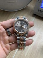 VS Factory Rolex Datejust 41mm Two-Tone Rose Gold Sunburst Slate Dial Jubilee Bracelet (126331) 1:1 Super Clone – DD3235 Movement – Bild 2