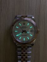 VS Factory Rolex Datejust 41mm Two-Tone Rose Gold Silver Fluted Motif Dial Jubilee Bracelet (126331) 1:1 Super Clone – DD3235 Movement – Bild 10