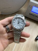 VS Factory Rolex Datejust 41mm Pure White Dial Fluted Bezel Jubilee Bracelet (126334) 1:1 Super Clone – DD3235 Movement – Bild 3
