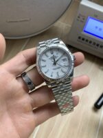VS Factory Rolex Datejust 41mm Pure White Dial Fluted Bezel Jubilee Bracelet (126334) 1:1 Super Clone – DD3235 Movement – Bild 4
