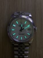 VS Factory Rolex Datejust 41mm Pure White Dial Fluted Bezel Jubilee Bracelet (126334) 1:1 Super Clone – DD3235 Movement – Bild 10