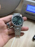 VS Factory Rolex Datejust 41mm Mint Green Sunburst Dial Fluted Bezel Jubilee Bracelet (126334) 1:1 Super Clone – DD3235 Movement – Bild 2