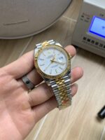 VS Factory Rolex Datejust 41mm Two-Tone Yellow Gold White Dial Jubilee Bracelet (126333) 1:1 Super Clone – DD3235 Movement – Bild 4