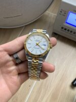 VS Factory Rolex Datejust 41mm Two-Tone Yellow Gold White Dial Jubilee Bracelet (126333) 1:1 Super Clone – DD3235 Movement – Bild 3