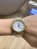 VS Factory Rolex Datejust 41mm Two-Tone Yellow Gold White Dial Jubilee Bracelet (126333) 1:1 Super Clone – DD3235 Movement – Bild 5