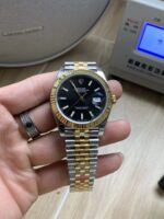 VS Factory Rolex Datejust 41mm Two-Tone Yellow Gold Black Dial Jubilee Bracelet (126333) 1:1 Super Clone – DD3235 Movement – Bild 2