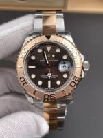 VS Factory Rolex Yacht-Master 40mm Two-Tone Rose Gold Chocolate Dial Rose Gold Bezel Oyster Bracelet (126621) 1:1 Super Clone – DD3235 Movement – Bild 4