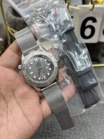 VS Factory Omega Seamaster Diver 300M 42mm James Bond 60th Anniversary Mesh Bracelet (210.30.42.20.03.002) 1:1 Super Clone – DD8806 Movement – Bild 7