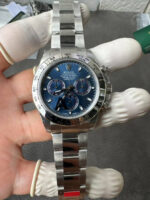 VS Factory Rolex Cosmograph Daytona White Gold Blue Dial (116509) 1:1 Super Clone – DD4130 Movement – Bild 3