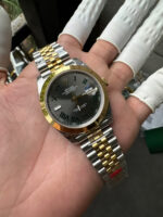 VS Factory Rolex Datejust 41mm Two-Tone Yellow Gold Slate “Wimbledon” Dial Smooth Bezel Jubilee Bracelet (126303) 1:1 Super Clone – DD3235 Movement – Bild 3
