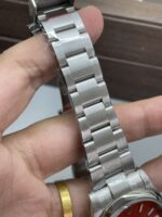 VS Factory Rolex Oyster Perpetual 41mm Coral Red Dial Smooth Bezel Oyster Bracelet (124300) 1:1 Super Clone – DD3230 Movement – Bild 9
