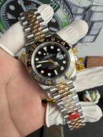 VS Factory Rolex GMT-Master II “Two-Tone GRNR” Yellow Gold Jubilee (m126713grnr-0001) 1:1 Super Clone – DD3285 Movement – Bild 4