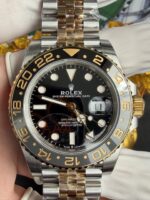 VS Factory Rolex GMT-Master II “Two-Tone GRNR” Yellow Gold Jubilee (m126713grnr-0001) 1:1 Super Clone – DD3285 Movement – Bild 8