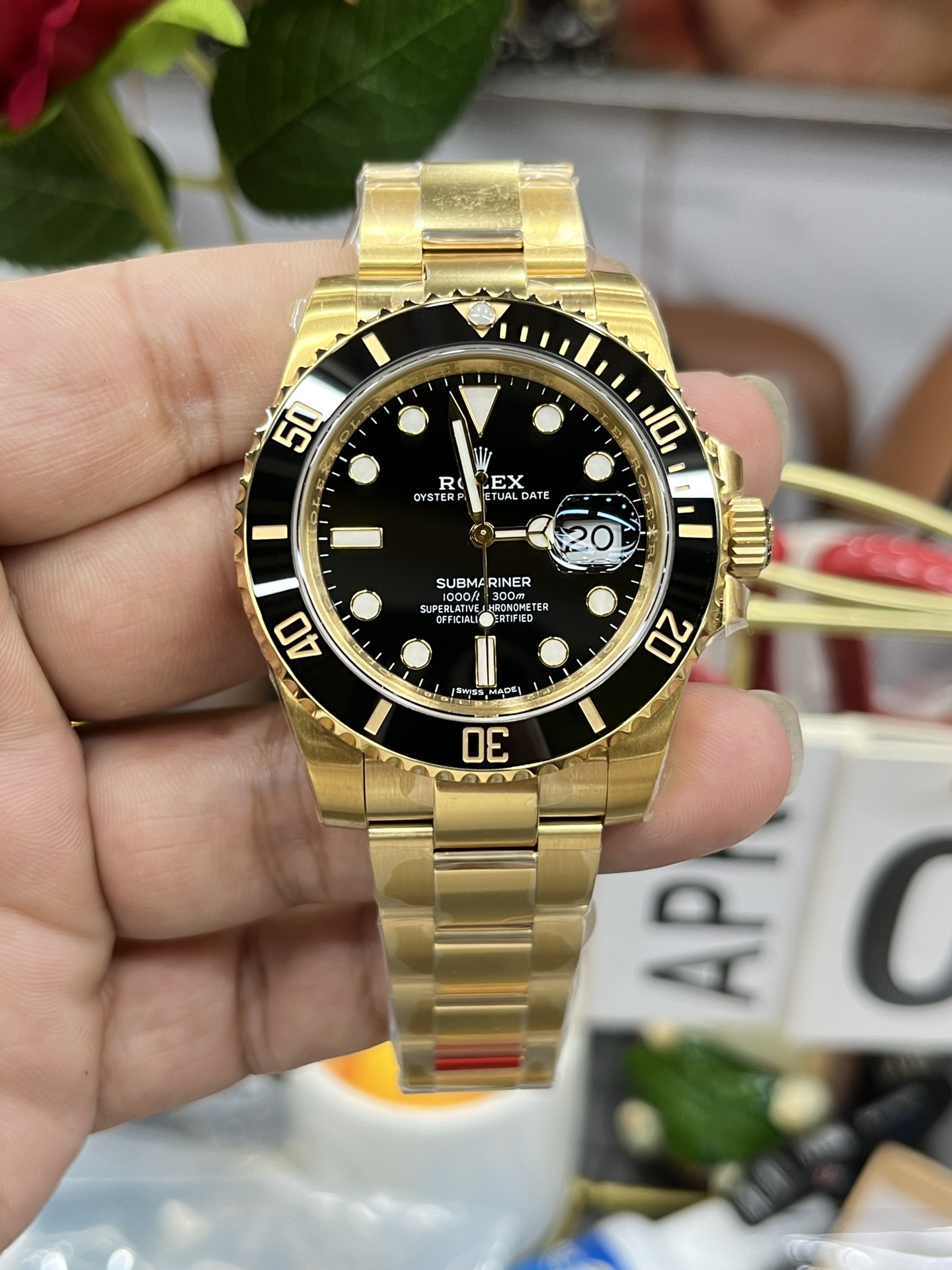 vsf-10516-3fe23c873f-i1712227281_8087_0 VS Factory Rolex Submariner Date “Solid Gold Black” 40mm (116618LN) 1:1 Super Clone – DD3135 Movement – Bild 1