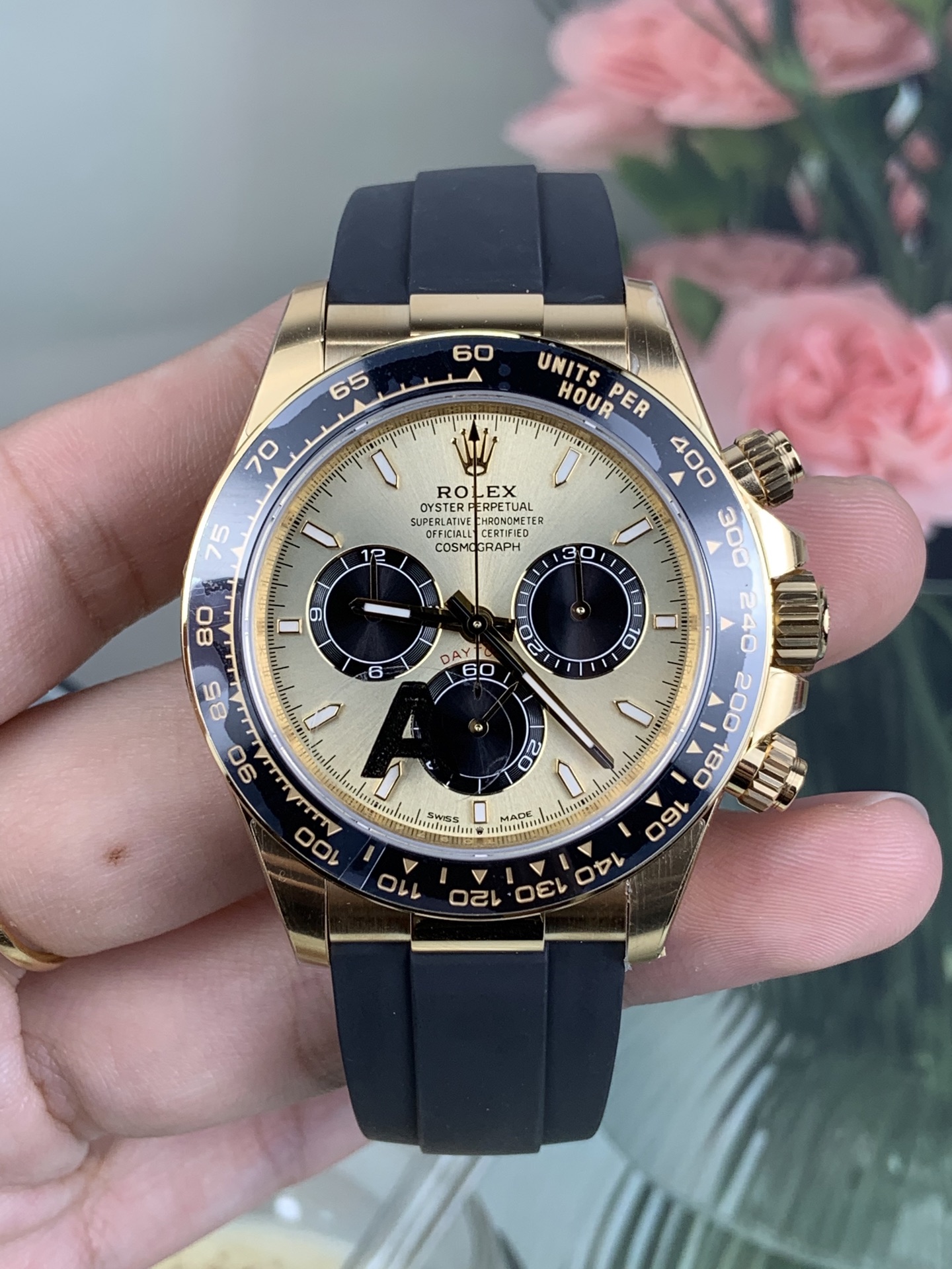 vsf-10959-5c25547477-i1767586710557_6296_0_2 VS Factory Rolex Cosmograph Daytona Yellow Gold “Shawn Yue” Champagne Dial (126518LN) 1:1 Super Clone – DD4131 Movement – Bild 1