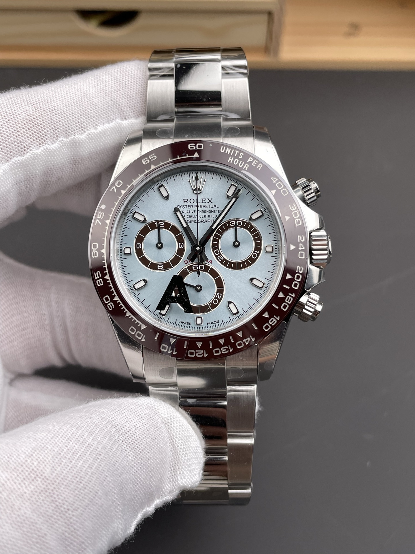 vsf-10980-c22e5106f4-i1753902950028_9868_0_0 VS Factory Rolex Cosmograph Daytona “Ice Blue” Platinum (116506) 1:1 Super Clone – DD4130 Movement – Bild 1