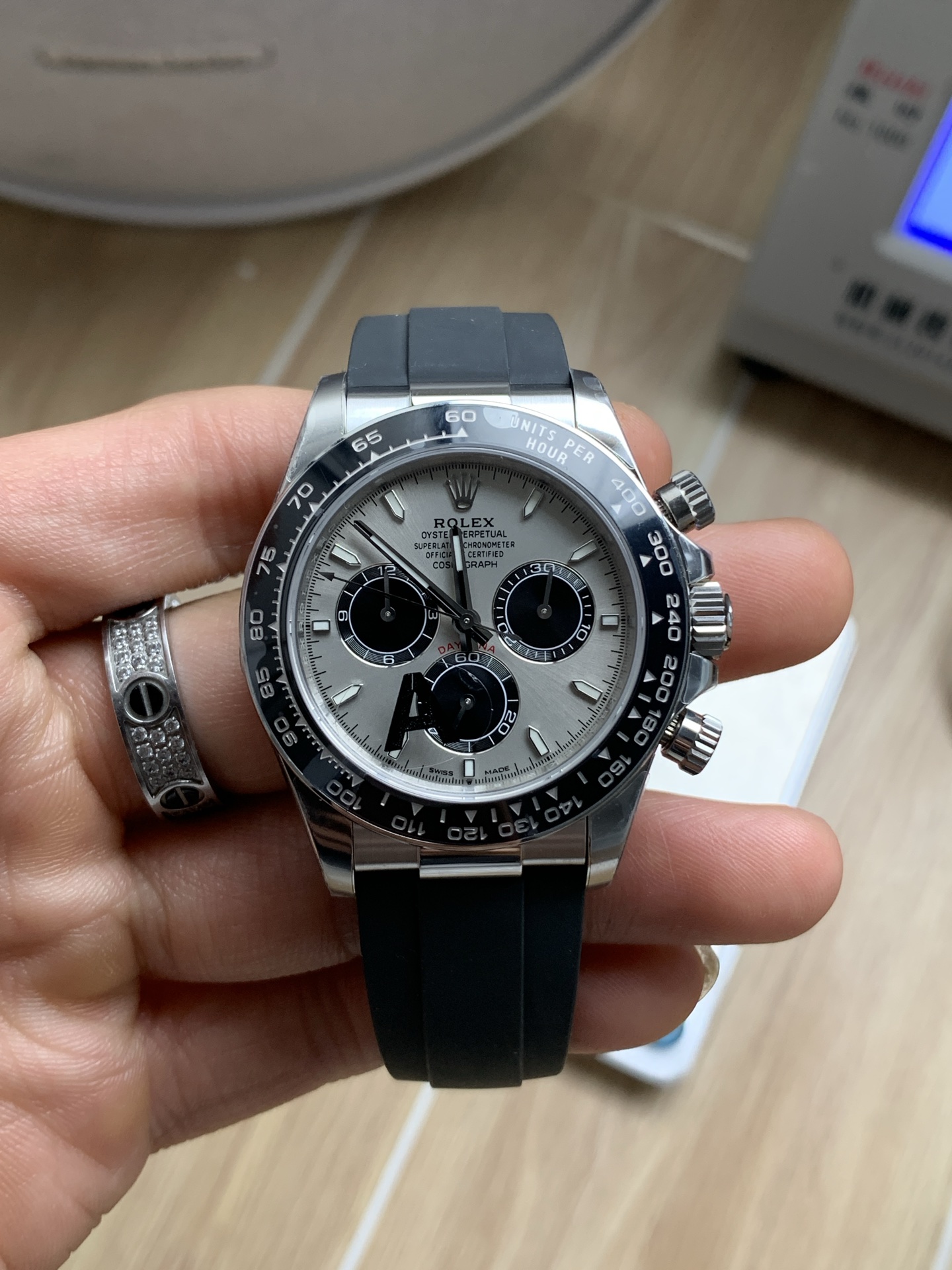 vsf-11089-c961f52c6a-i1750398193553_3350_0_0-1 VS Factory Rolex Cosmograph Daytona “Grey Ghost” Slate Dial (126519LN) 1:1 Super Clone – DD4131 Movement – Bild 1