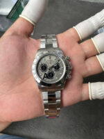 VS Factory Rolex Cosmograph Daytona White Gold Slate Grey Dial (116509) 1:1 Super Clone – DD4130 Movement – Bild 3